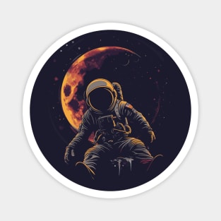 Astronaut Eclipse Magnet